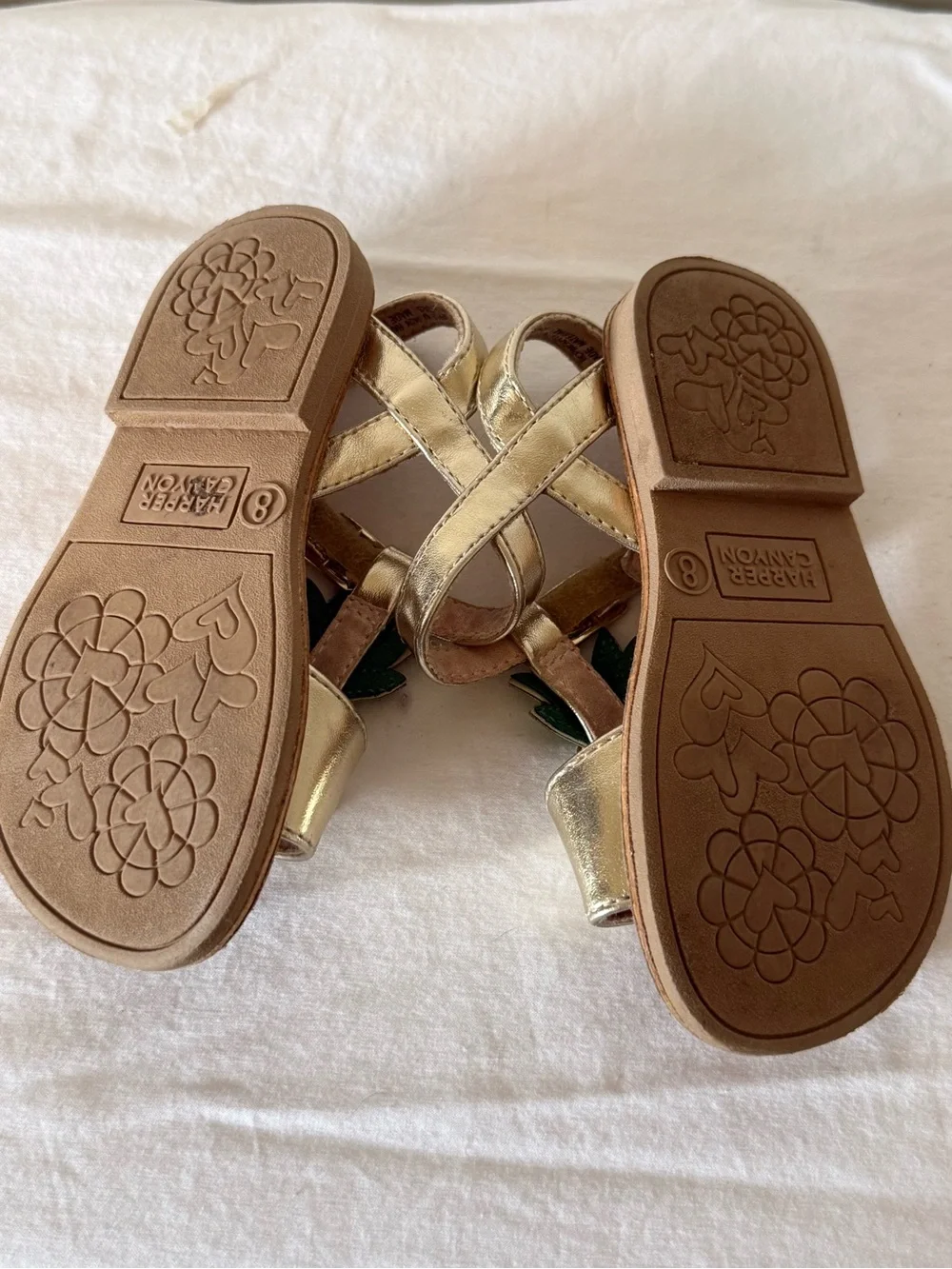 Toddler Girl Summer Sandals - Jelly and gold